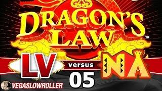 Las Vegas vs Native American Casinos Episode 5: Dragon's Law Slot Machine Bonus BIG WIN