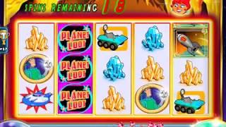 HOT HOT PENNY PLANET LOOT Video Slot Casino Game with a "HUGE WIN" RETRIGGERED FREE SPIN BONUS