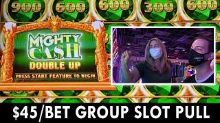 HIGH LIMIT Mighty Cash Double Up GROUP SLOT PULL at Rocky Gap #ad