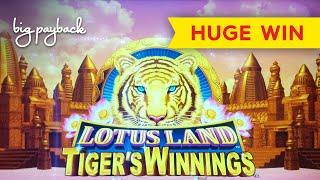 HUGE WIN RETRIGGER! Lotus Land Tiger's Winnings Slot - SO UNEXPECTED, SO AWESOME!