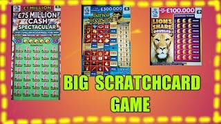 BIG SCRATCHCARD GAME..MILLIONAIRE MAKER"MONOPOLY"CASH 7s