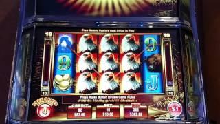 GIANT WIN High Limit $10 bet Ainsworth Eagle Bucks Free Spins