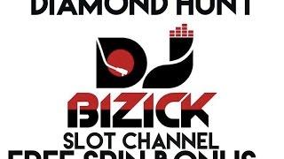 Diamond Hunt Slot Machine ~ NICE WIN! ~ FREE SPIN BONUS! • DJ BIZICK'S SLOT CHANNEL