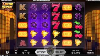 Twin Spin Deluxe new slot from Netent dunover plays!