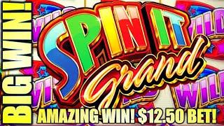 ⋆ Slots ⋆BIG WILD WIN!!⋆ Slots ⋆ $12.50 BET! ⋆ Slots ⋆ SPIN IT GRAND Slot Machine (Aristocrat Gaming)