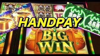 HANDPAY: loads of big wins on lock it link, leprechaun's gold, and midnight stampede!