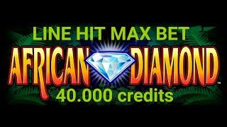 •AFRICAN DIAMOND• LINE HIT •MAX BET•10c | BY  KONAMI