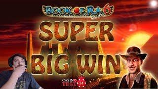 SUPER BIG WIN on Book of Ra Deluxe 6 (Novomatic) - 1€ BET!