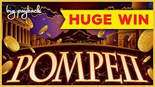 $25 BETS + SUPER FREE GAMES BONUS! Wonder 4 Pompeii Slot - HUGE WIN!
