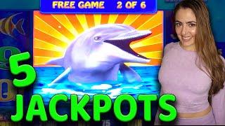 ⋆ Slots ⋆5 HANDPAY JACKPOTS⋆ Slots ⋆ One of My BEST SESSIONS EVER on Magic Pearl!