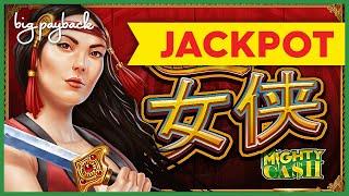 JACKPOT HANDPAY! Mighty Cash Nu Xia Red Blade Slot - WHOA, THAT JUST HAPPENED?!