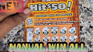 BAM • Brand New *** Hit Series *** New Jersey Scratch Off MANUAL WIN ALL FOUND BAM •