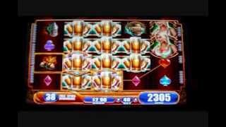 Big Bier Haus 60 Spin Slot Bonus Round Win w/ Retrigger - Palms Casino