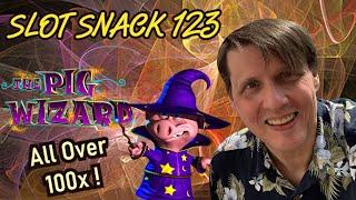 Slot Snack 123: The Pig Wizard - All 100x +