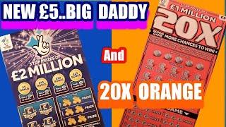 New 20X Orange & New £5 Big Daddy £2 Million..Scratchcards.and others