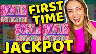 BEGINNERS LUCK! JACKPOT HANDPAY on Grand Monarch Game in Vegas!