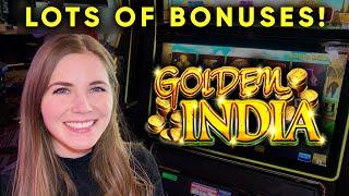 First Try On Golden India Slot Machine! Hitting Those Bonuses!
