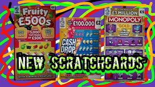 New Scratchcards."MONOPOLY GOLD"...."FRUITY £500"s....."CASH  DROP"...Coming to a Shop near you soon