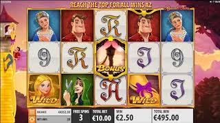 Rapunzel's Tower slots - 730 win!