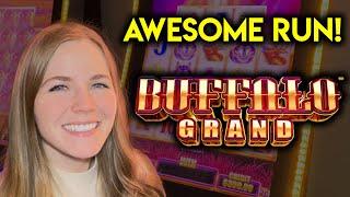 Awesome Run! Lots Of Re-Triggers In This BONUS! Buffalo Grand Slot Machine!