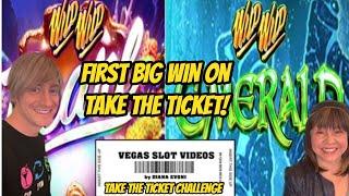 BIG WIN! TAKE THE TICKET CHALLENGE. WHO WINS THE TICKETS?