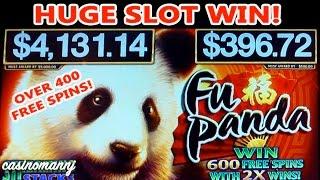 FU PANDA SLOT - *NEW GAME* - MAX! - HUGE WIN!! - 400+ FREE Spins! (Casinomannj) - Slot Machine Bonus