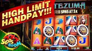 109 SPINS HIGH Limit JACKPOT!!! MONTEZUMA Wms Slot -  San Manuel Casino