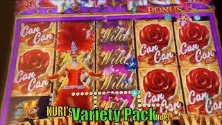 •SUPER BIG WIN•KURI Slot's VARIETY PACK 9•FUN & WIN•Kitty Glitter/Golden Charms/Can Can/Sahara GD•彡