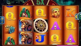 MONTEZUMA Video Slot Casino Game with a RETRIGGERED 