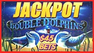 • Only JACKPOT on YOUTUBE! • DOUBLE DOLPHINS HANDPAY • $45 BETS • HIGH LIMIT •