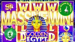 • Golden Egypt slot machine, Big Win Happy Goose
