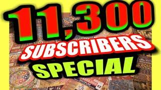 Wow.11,300.SUBSCRIBERS SPECIAL.£120 SCRATCHCARDS"FRUITY £500"TRIPLE JACKPOT"MONOPOLY"EMERALD DOUBLER