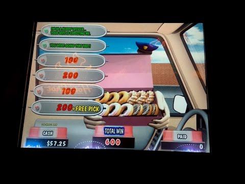 Cops and Donuts Slot Machine - Speed Trap Bonus $5 Bet!