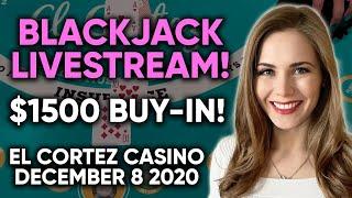 HUGE DOUBLE DOWN! LIVE: Blackjack!! $1500 Buy-in!!