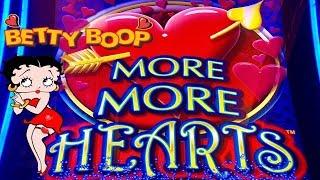 MORE HEARTS SLOT•BIG WIN SLOT MACHINE•BETTY BOOP BONUS•'CASINO GAMBLING!