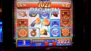 Mayan Sun slot machine bonus win at Parx Casino.