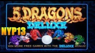Aristocrat Technologies: Legends Series - 5 Dragons Deluxe Slot Bonus WINS