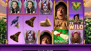 THE WIZARD OF OZ: IF I ONLY HAD A BRAIN Video Slot Casino Game with a SCARECROW FREE SPIN BONUS
