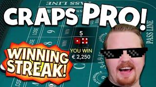 "Craps Pro" Hitting it BIG!! (Big Wins Session)