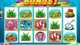 GOLD FISH Video Slot Casino Game with a PICK A BUBBLE "AWARD ALL" BONUS