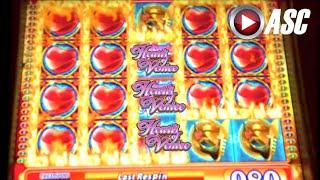 HEARTS OF VENICE | WMS - BIG Win! Hot Hot Respin Slot Machine Bonus