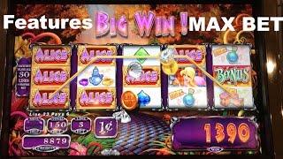 Alice and the Mad Tea Party Live Play with Features and Bonus WMS Slot Machine