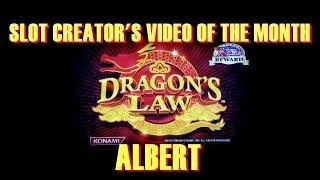 Slot Video Creators' Video of the Month - Dragon's Law (Konami) Slot Machine Bonus