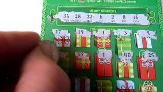 Illinois Lottery Merry Millionaire $20 Instant Scratch off ticket