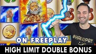 High Limit Room DOUBLE BONUS on Zeus and Lightning Link ⋆ Slots ⋆