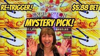 MYSTERY PICK PAYS OFF & RE TRIGGERS!