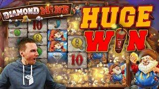 HUGE WIN on Diamond Mine Slot - £5 Bet!