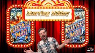 LIVE PLAY on Rocketman Slot Machine With Bonuses