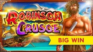 MAJOR PROGRESSIVE! Cash Odyssey Robinson Crusoe Slot - Big Win Session!