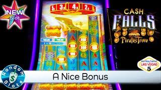 ⋆ Slots ⋆️ New -  Cash Falls Pirate's Trove Slot Machine Bonus